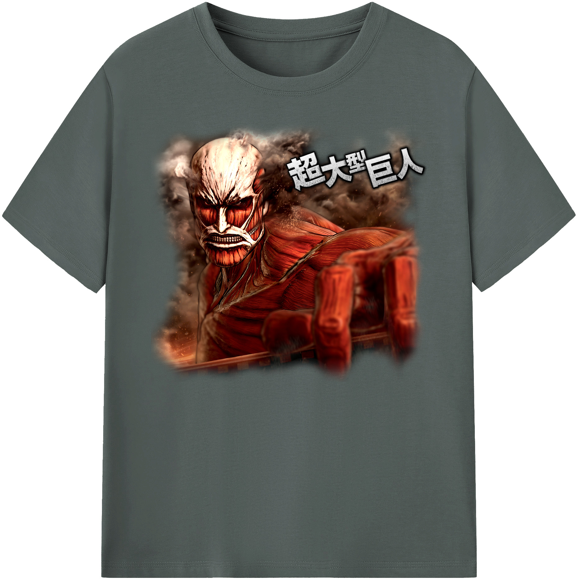 （画像用） 進撃の巨人 Attack on Titan 綿100％ メンズ半袖Tシャツ｜肌触りやわらか＆通気性
